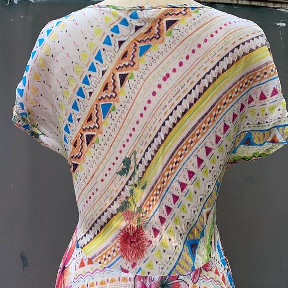 Boho-chic abstract print dress - Picture 4 of 4